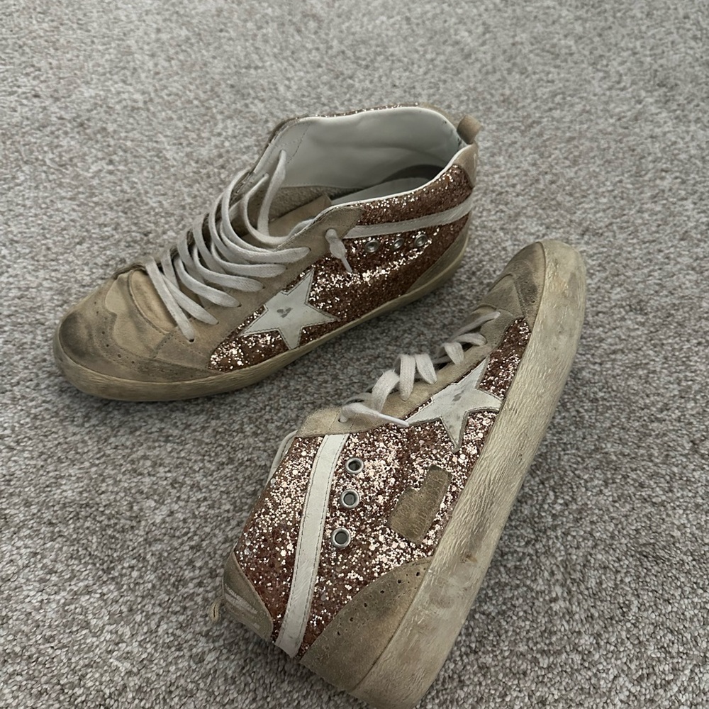 Women's Glitter High-Top Golden Goose